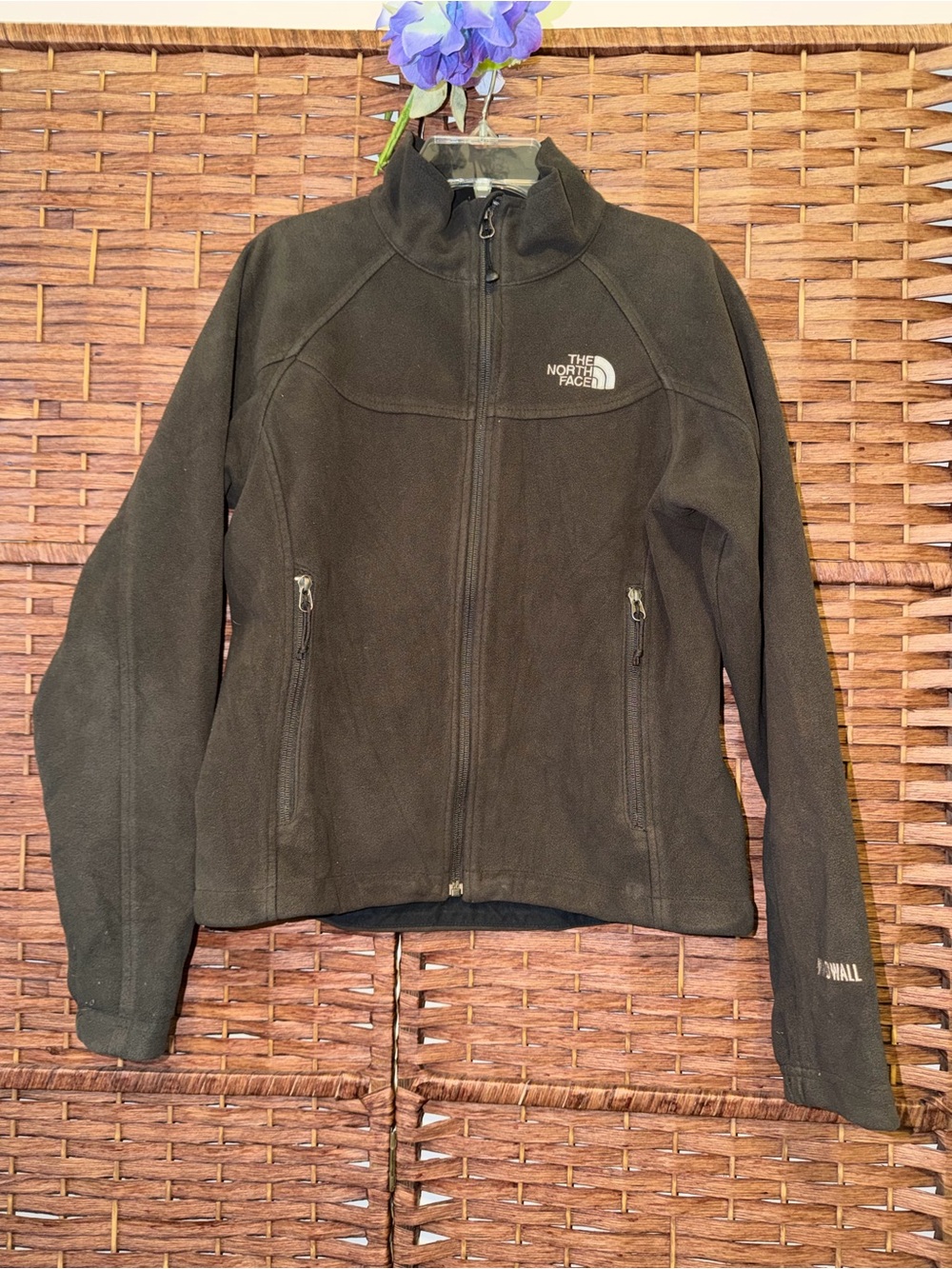 The North Face WindWall Fleece Jacket Full Zip Black Women's Size S/P